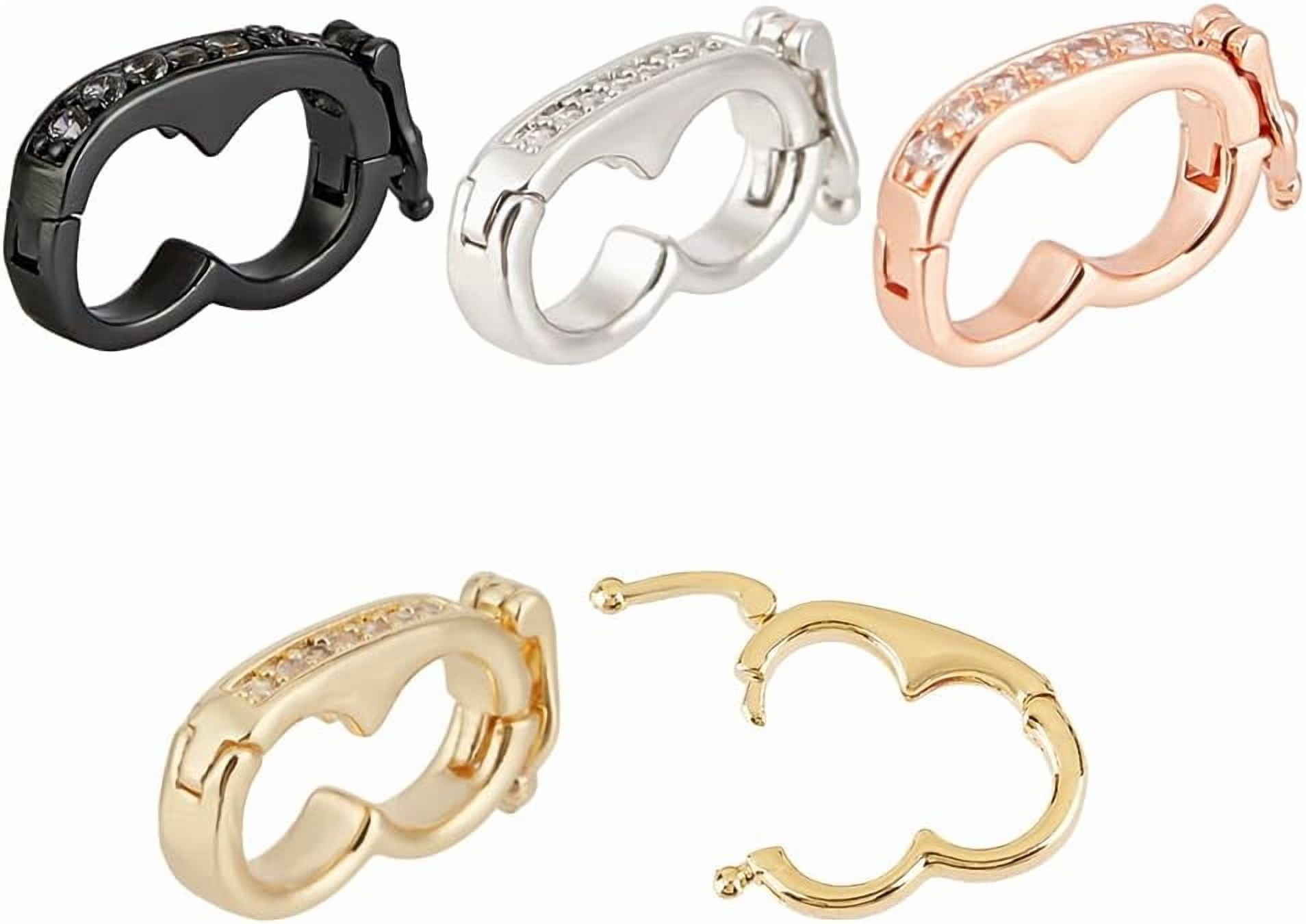 4pcs Necklace Shortener Clasp 4 Color Bracelet Extension Lock