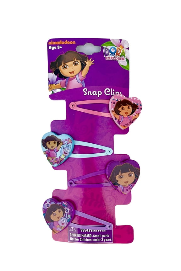 4pcs Nick Jr Dora The Explorer Hair Clps - Dora Hair Accessory