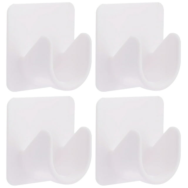 4pcs No Drilling Adhesive Curtain Rod Hook Shower Curtain Rod Holder
