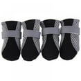 thumbnail image 1 of 4pcs Non-slip Dogs Shoes Outdoor Waterproof Anti-stain Dog Cat Socks Reflective Booties Shoes With Rubber Sole Pet Paw Protector, 1 of 6