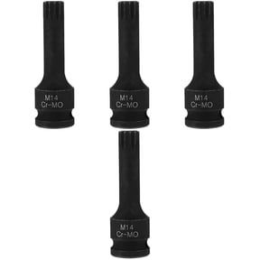 BEADCEST Nut Driver Set 4Pcs Black High Torque Wrenches Tool for Drill