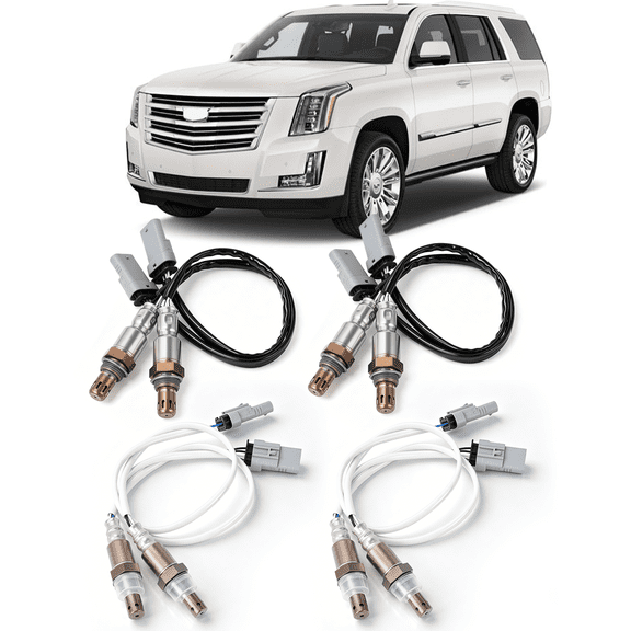 4pcs O2 Oxygen Sensor No.12659516/12657188 Upstream Downstream for Cadillac Escalade 2015-2020
