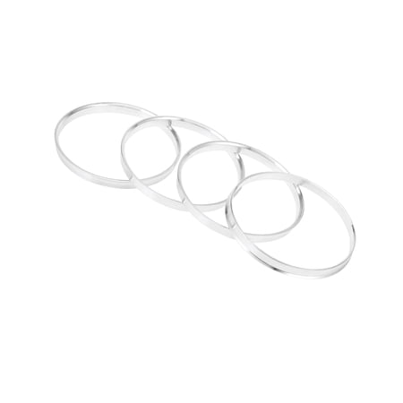 4pcs OD 110mm to ID 106mm Aluminium Alloy Car Hub Centric Rings Wheel Center