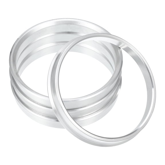 4pcs OD 72.6mm to ID 66.9mm Aluminum Alloy Car Hub Centric Rings Wheel Bore Center Spacer Replacement