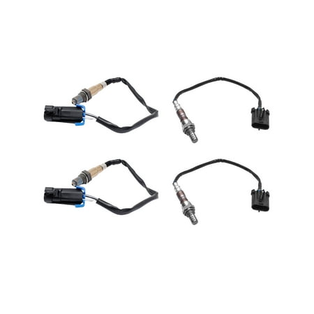 4pcs Oxygen Sensor Upstream and Downstream Sensor 1 and Sensor 2 Replacement for 1996-1998 Chevy GMC C/F 1500 5.7L Code 4L60E Replacement for 234-4012, 234-4018