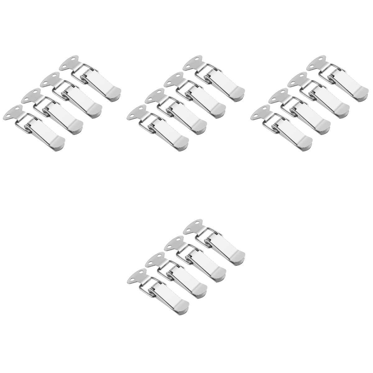 4pcs PIXNOR 4pcs Stainless Steel Spring Loaded Toggle Case Box Chest ...