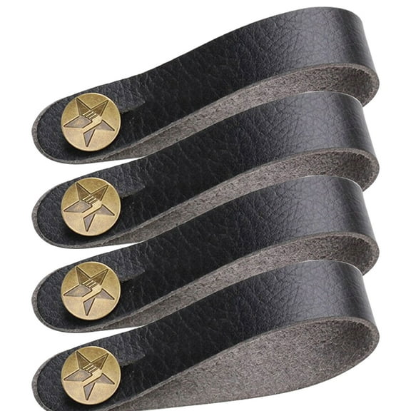 4pcs PU Leather Guitar Neck Strap Creative Guitar Headstock Strap Instrument Supply