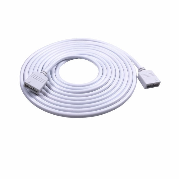 4pcs/Pack 1M 3.28 ft 4 Pins RGB Extension Cable LED Strip Connector Extension Cable Cord Wire 4 Pin LED Connector for SMD 5050 3528 2835 RGB LED Light Strip8X Male to Male 4pin Plugs