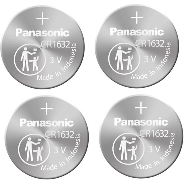 4pcs Panasonic CR1632 CR 1632 3v Coin Lithium Battery, REMOTE KEYLESS