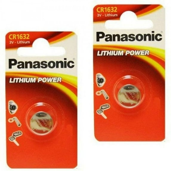 4pcs Panasonic CR1632 CR 1632 3v Coin Lithium Battery, Remote Keyless Entry Transmitter Fob Battery