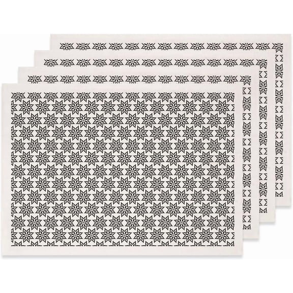 4pcs Paper Ceramic Decals Pottery Ceramics Clay Transfer Paper Underglaze Flower Paper Floral 520x370mm Pattern: 48x33mm Craft