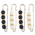 thumbnail image 1 of 4pcs Pearls Safety Pin, 1 of 3