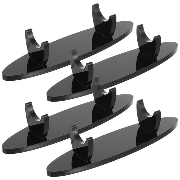 Acrylic Pen Holder Stand for Display Black Multifunctional Desk Organizer with Strong Stability