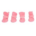 4pcs Pet Boots Warm Soft Prevent Slip Lightweight Adjustable Cat Dog