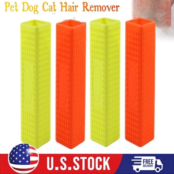 4pcs Pet Hair Remover for Furniture and Carpets Rubber Brush Roller Hollow Clean