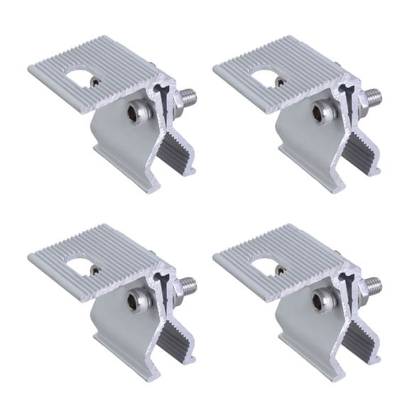 4pcs Photovoltaic Clamps Aluminum Solar Module Fixing Ensures Stability & Safe for Home & Commercial Solar Projects