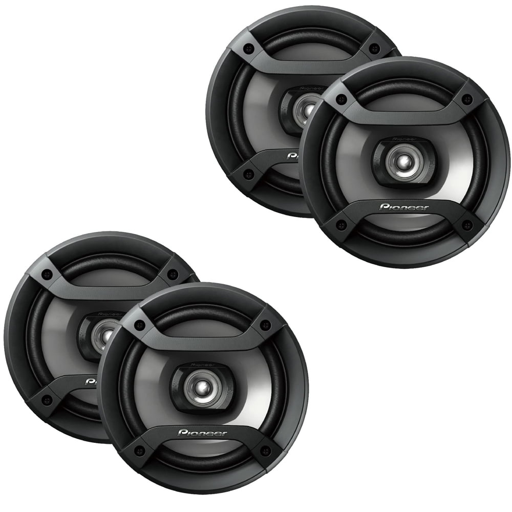 4pcs Pioneer TS-F1634R 6.5" 200W Max 4 Ohms 2-Way Car Audio Speaker (2 Pairs)
