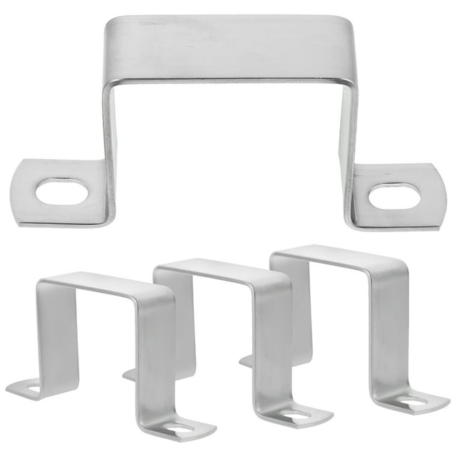 4pcs Pipe Clamp Square Tube Clamp Bracket 2x2 Inch Pipe Support Base