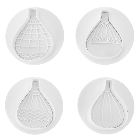 4pcs Plastic Biscuits Mold Lovely Diy Dessert Mold Practical Baking Gadget