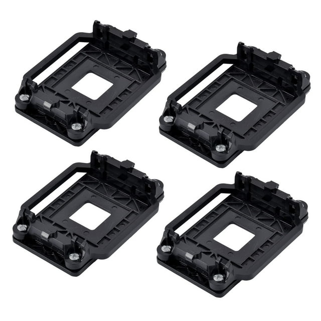 4pcs Plastic CPU Fan Bracket Base Socket Black for AMD AM2 AM3 AM2+ AM3