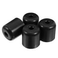 thumbnail image 1 of 4pcs Plastic Furniture Legs 2 Inch Black Round Sofa Feet with Screws for Couches Chairs Cabinets Beds, 1 of 8