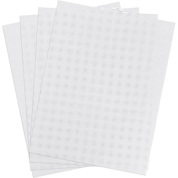 4pcs Plastic Mesh Canvas, 13.6x10.4 Inch 10 CT Sheets for Embroidery, Cross Stitch, Crafts, DIY Crochet Projects (White)