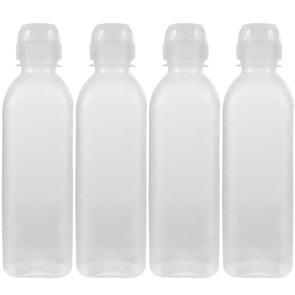 Tineasur Plastic Drizzle Bottles for Vegetable Oil and Sauce 4pcs