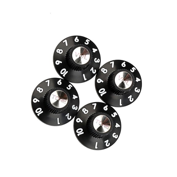 4pcs Plastic Volumes Tone Top Hat Knobs Caps Replacement Guitar Speed Control Knobs for Electric Guitar Enduring