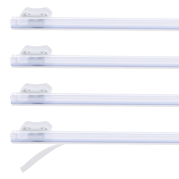 4pcs Plastic Wrap Cutter, 12in Plastic Wrap Slide Cutter Self Adhesive Installation Replacement for Aluminum Foil Wax Paper Parchment Paper Wrap Dispenser, White