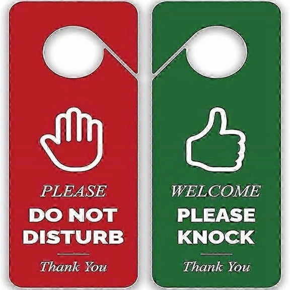 4pcs Please Do Not Disturb Door Hanger Sign Welcome Please Knock Sign For Office Door Meetings Counseling Conference Online Classes