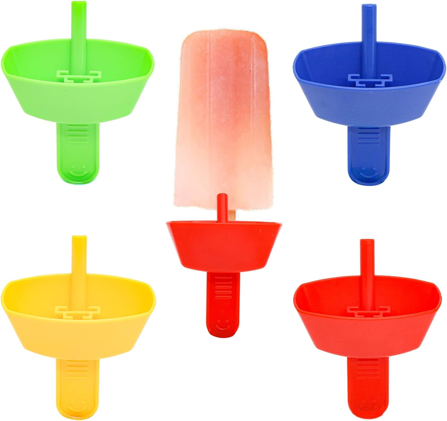 4 Pcs Popsicle Holders For Kids With Carrying Case - Catches Melts, Less Mess For Ice Cream & Frozen Treats - View #2