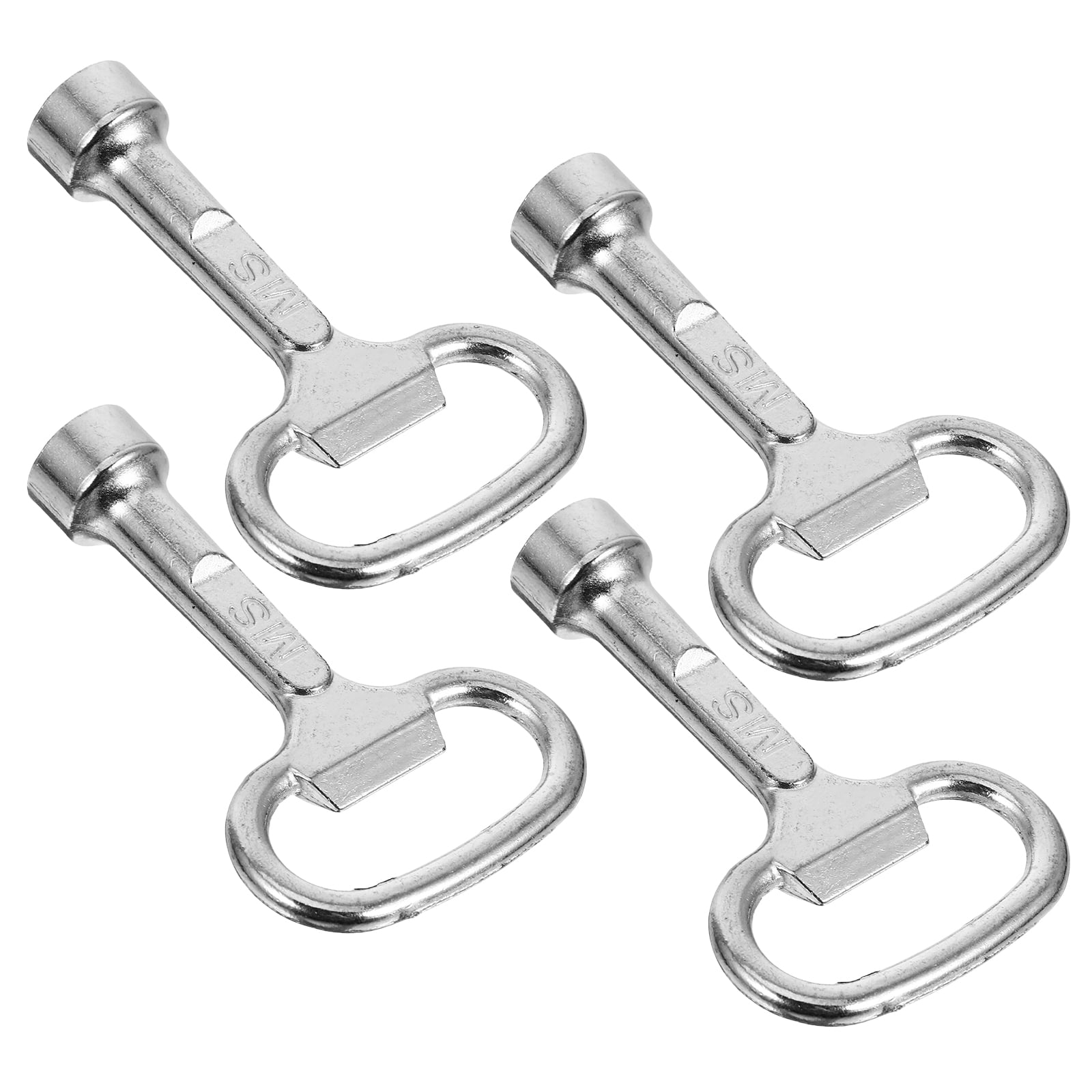 4pcs Portable Metal Key For Water Meters Bathroom Plumbing Wrench Metal Plumbing Tool Household Repair Sink Wrench Tools