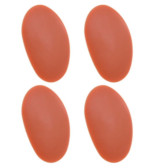 4pcs Pottery Ribs 8.7cm x 5.4cm Soft Silicone Rubber Clay Ceramic Sculpting Tools for Finishing Shaping and Smoothing Removing Finger Marks