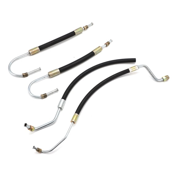 4pcs Power Steering Hose Fit for 1963-1979 Corvette Chevy Small Block C2 C3 327 350