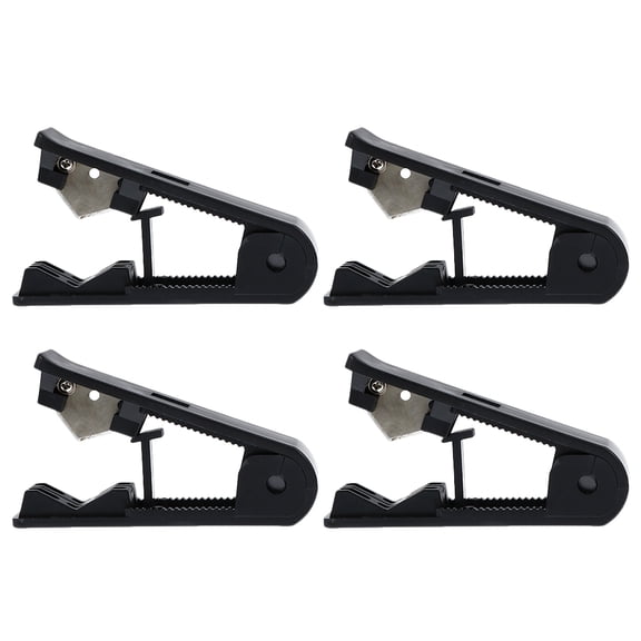 Hytrove Tube Cutter Scissors Black For Cutting Pe Pipes Maintenance Work 4Pcs 3.65X2.08X0.83In