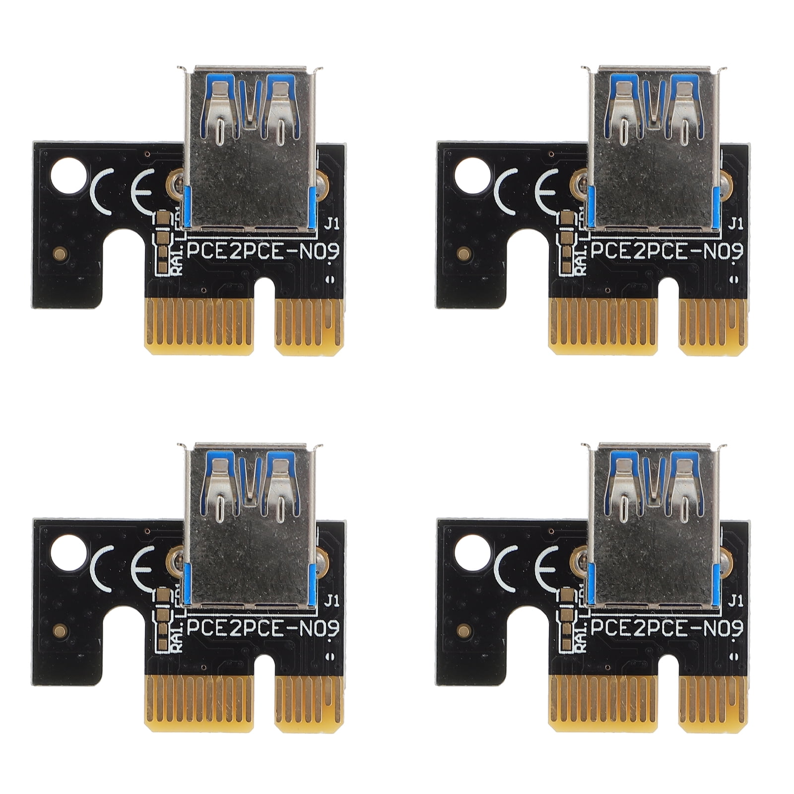 4pcs Premium PCI-E 1X to 16X Adapter Cards Computer Part Accessories ...