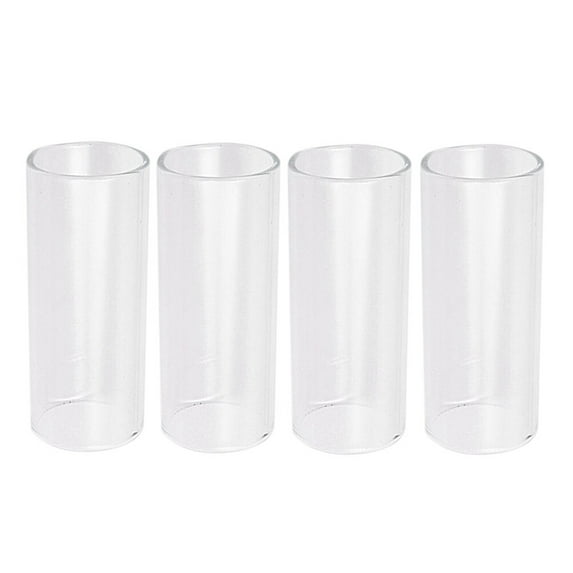 4pcs Professional Guitar Sliders Musical Instrument Slide Bars Glass Slides