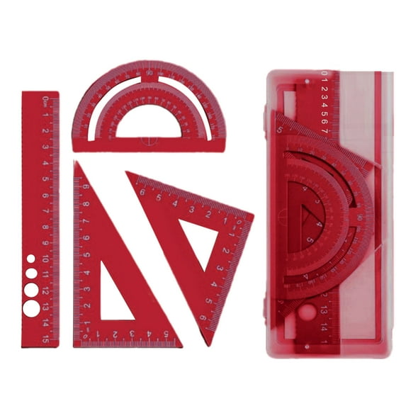 4pcs Professional Metal Rulers Featuring Accurate Marking And Lightweight Design For Academic Use