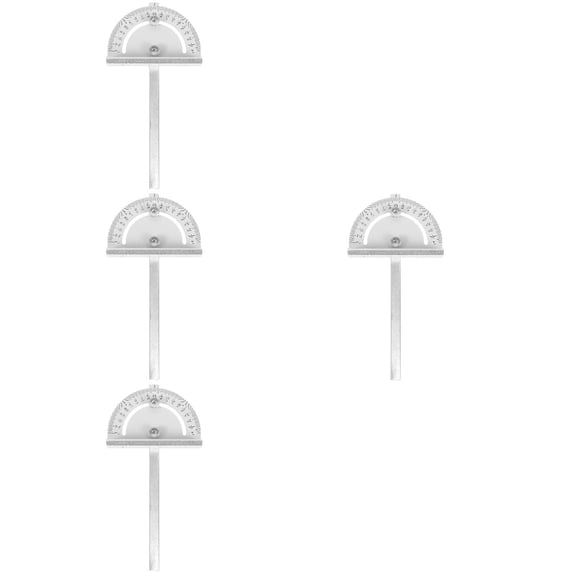 4pcs Protractor Angle Finder Circular Saw Guide Angle Gauge Gauge Long Corner Measuring Tool