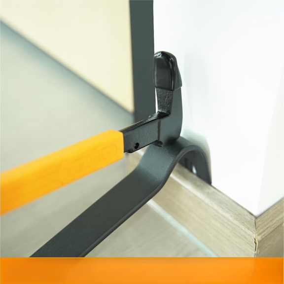 4pcs Pry Bar Nail Puller Set, 12 Flat Pry Bar, 7.5 Flat Pry Bar, 12 Crow Bar with Hammer, 9 Chisel (Orange)$$Tools & Hardware Other