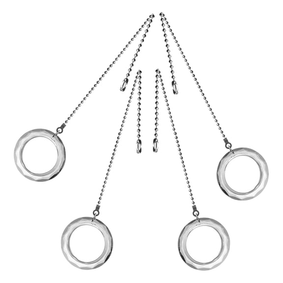 4 Pcs Circle Ceiling Fan Commercial Seasoning Dish Crystal Pendant