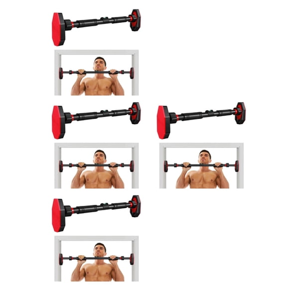 IMIKEYA Imikeya Home Fitness Equipment Pull-Up Bar Black Secure Locking Indoor Use 4Pcs