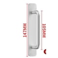 thumbnail image 1 of 4pcs Punch Free Handles Wardrobe Handle Aluminum Alloy Cabinet Pulls Door Handles, 1 of 3