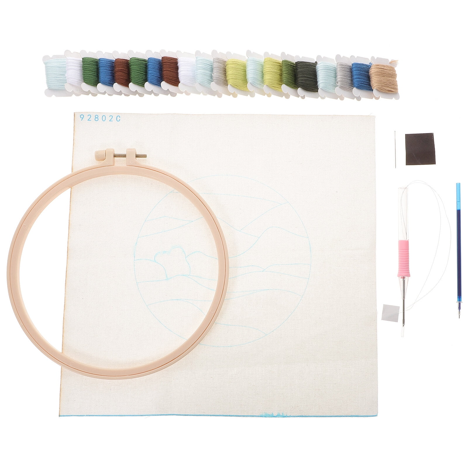 Kit Punch Needle Per Principianti - Motivo Floreale Con Tutto L'Occorrente Per Ricamo Fai Da Te - Foto 5