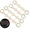 4pcs Purse Strap Extender Alloy Enamel Flower Link Bag Strap Extenders