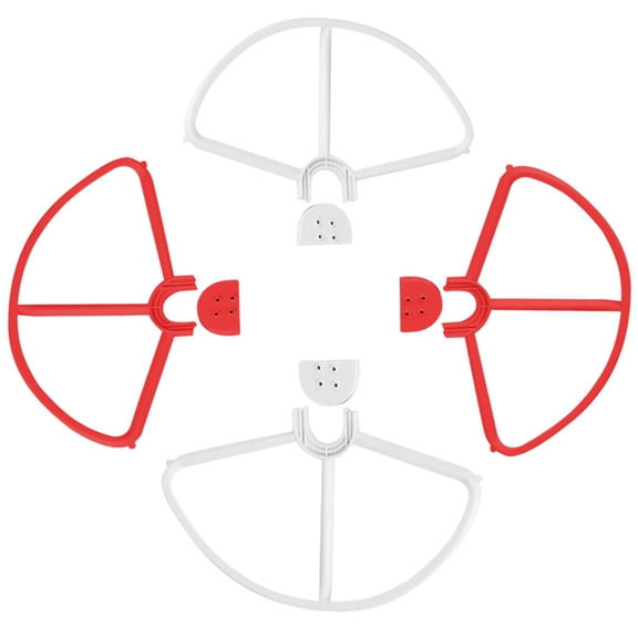 4pcs Quick Release Propellers Props Protectors Guards Bumpers for 3 (Red+White)