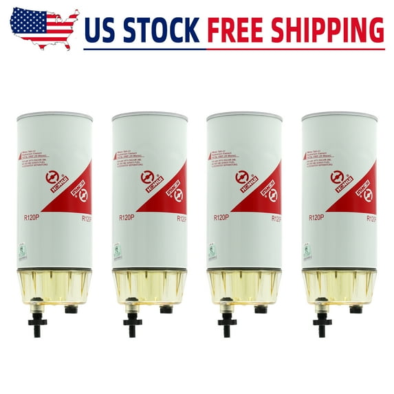 4pcs R120P Diesel Filter Element For Racor R4120