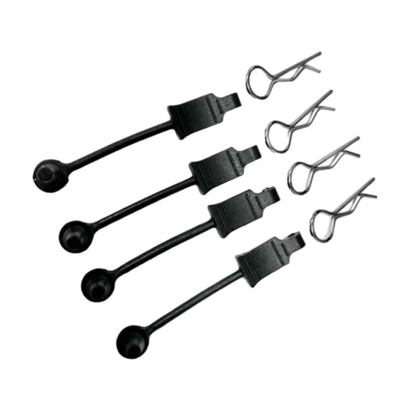 4pcs RC Body Clips Pins Holder Universal for Remote Control Truck Car DIY black