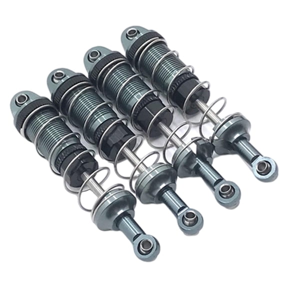 4pcs RC Crawler 74 Mm Metal Shock Absorber for ZP1003 ZP1004 4WD Replacements Vehicles - Titanium