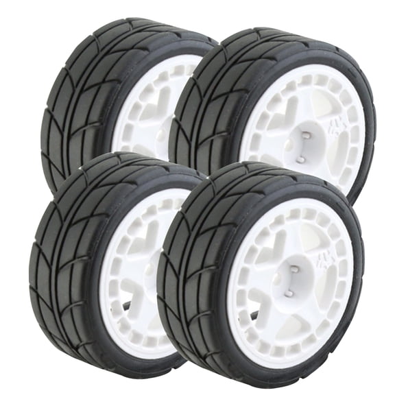 4pcs RC Rally Car Wheel With TIRES Set For Tamiya TT02 XV01 1/10 RC Crawler Car